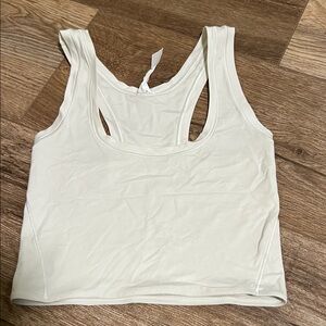 XXS Lululemon crop top ivory/light tan